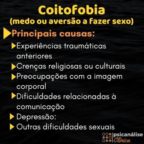 fobia de sexo|Coitofobia: medo ou aversão a fazer sexo